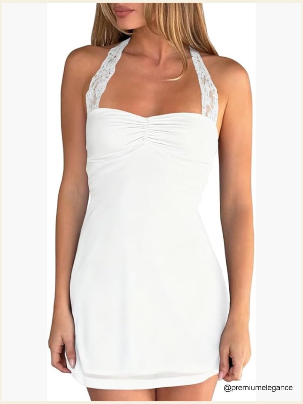 Sexy Halter Mesh Strap Sleeveless Backless A Line Fancy Party Cocktail Short